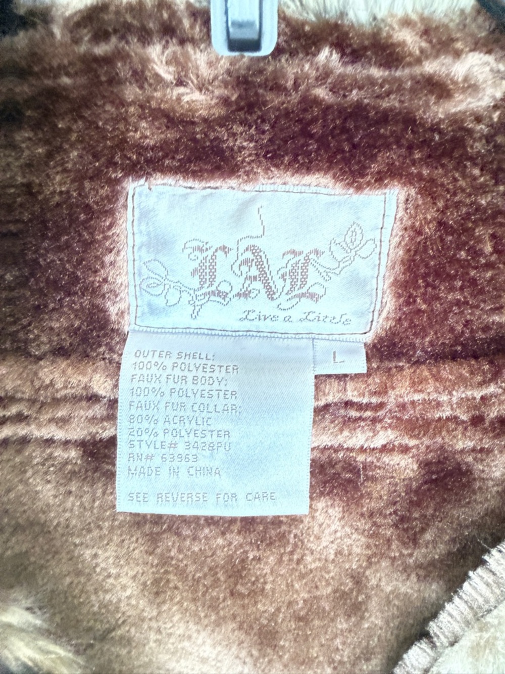 Live a Little Brown Suede Vest with Faux Fur Trim - Picture 2 of 4